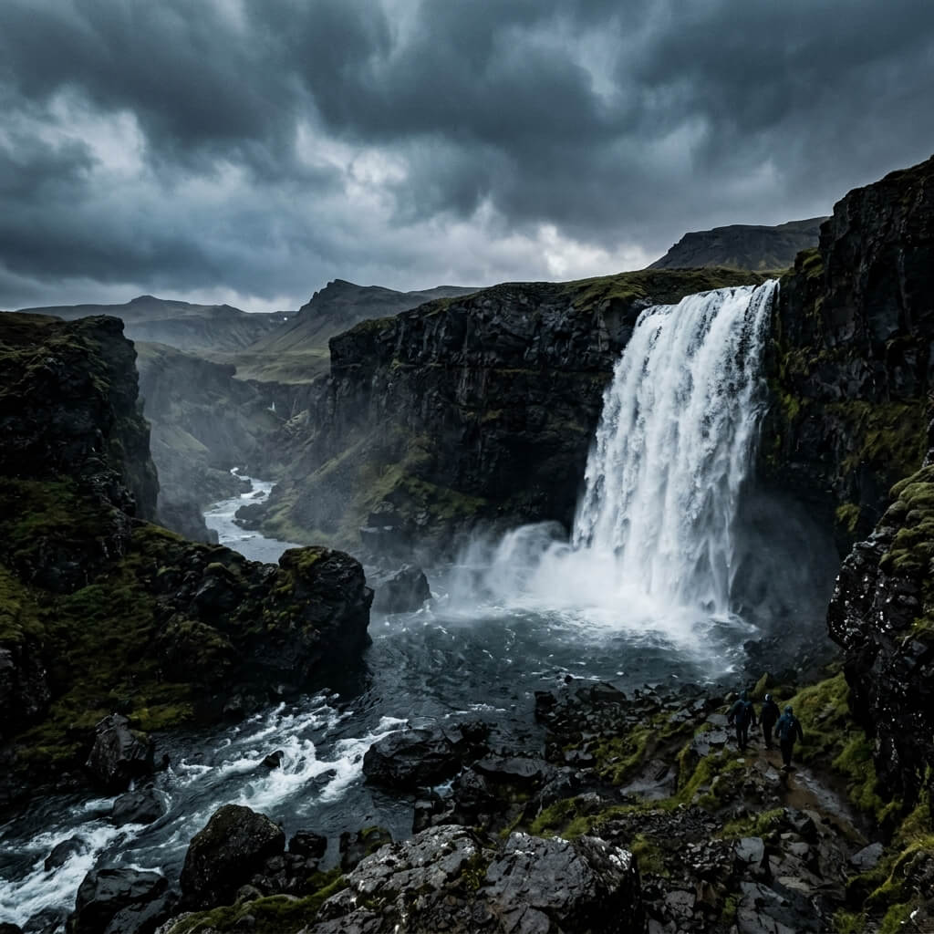 Iceland Waterfall