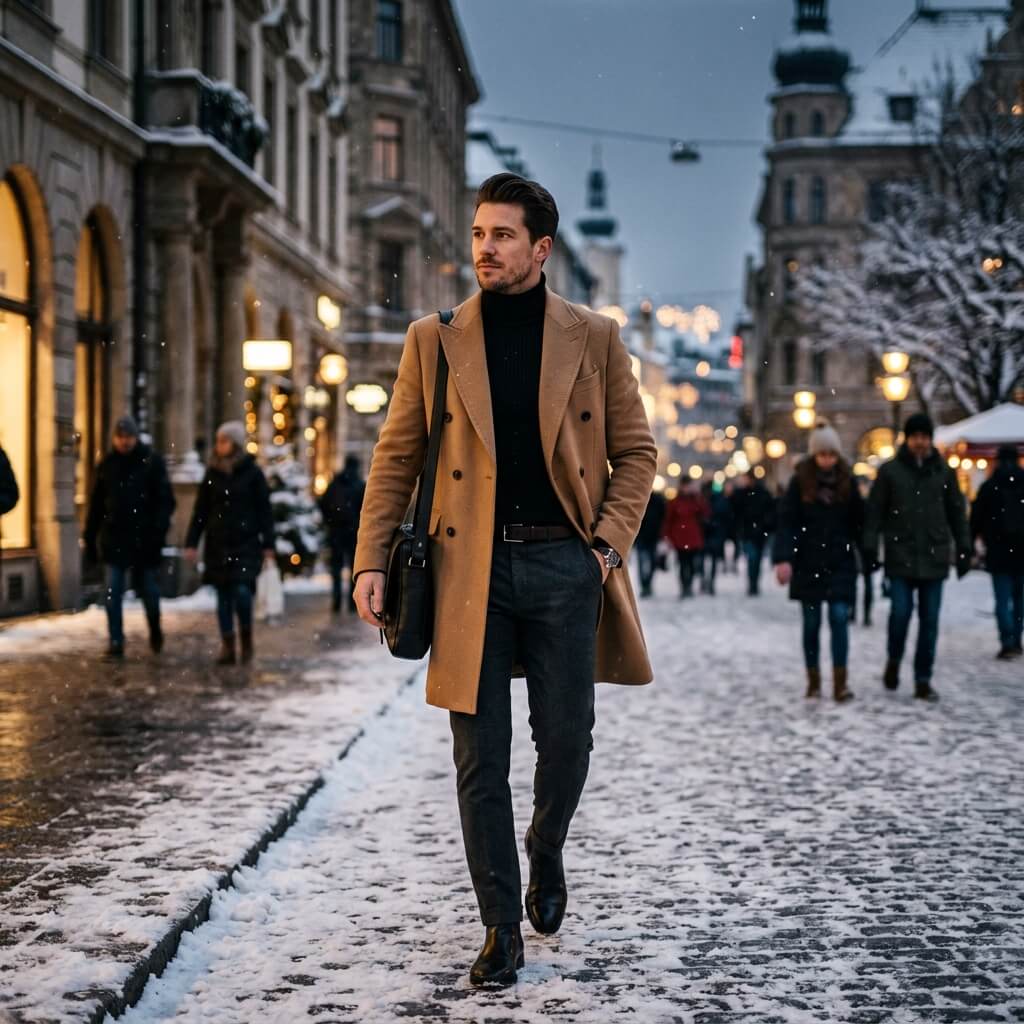 Turtleneck & Overcoat