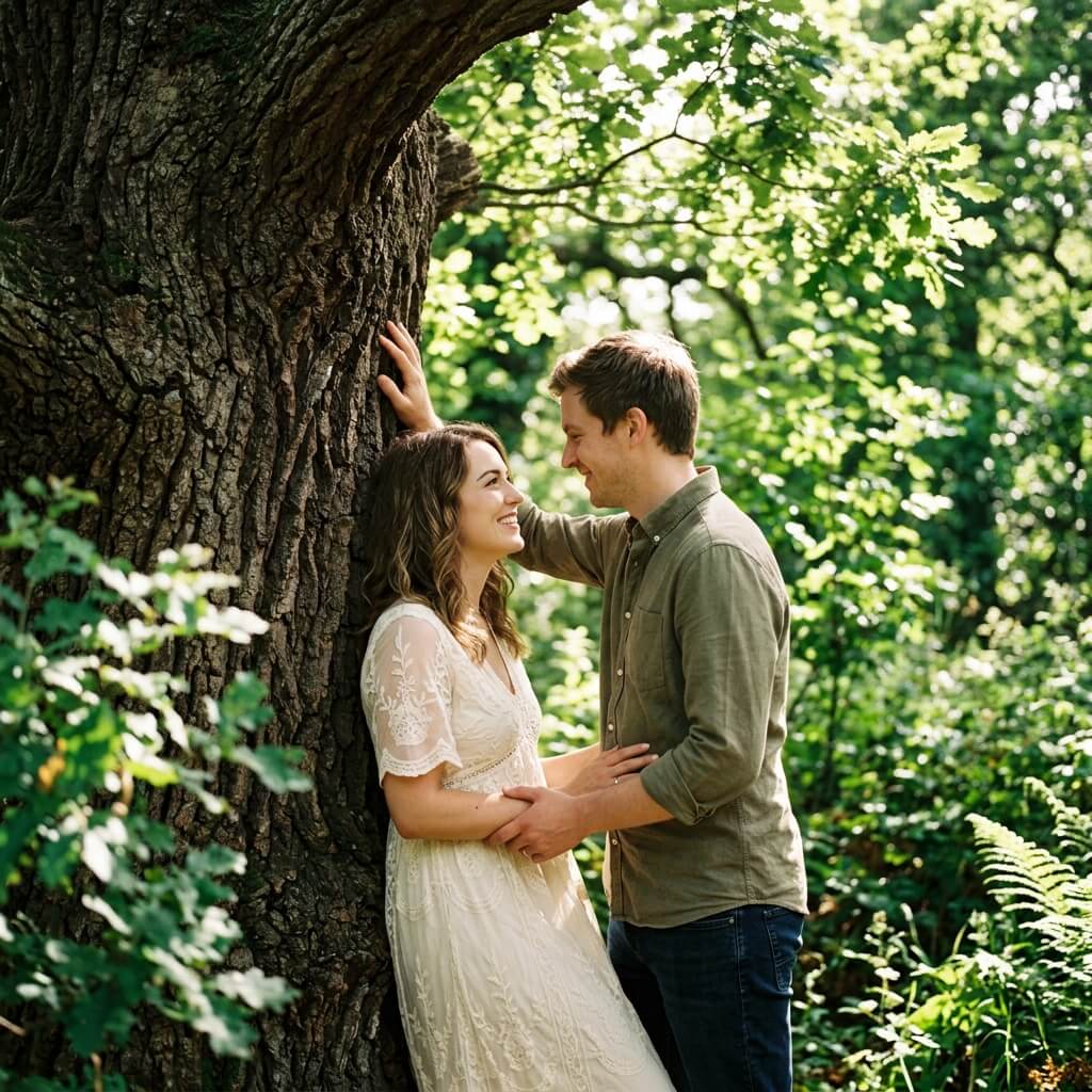 Leaning on Tree