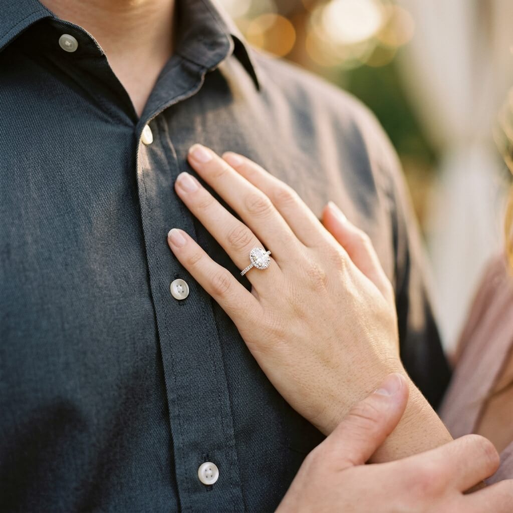 Ring Hand on Chest