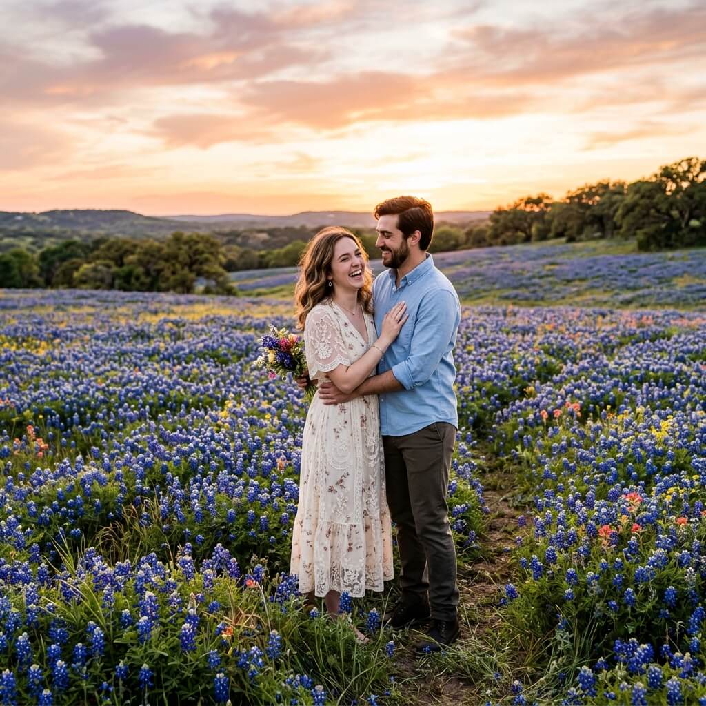 Bluebonnet Field Texas
